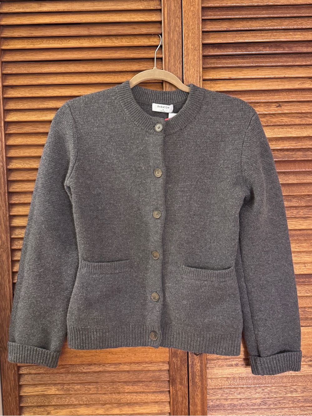 NEW Babaton Meraki Merino Wool Cardigan - Size Small